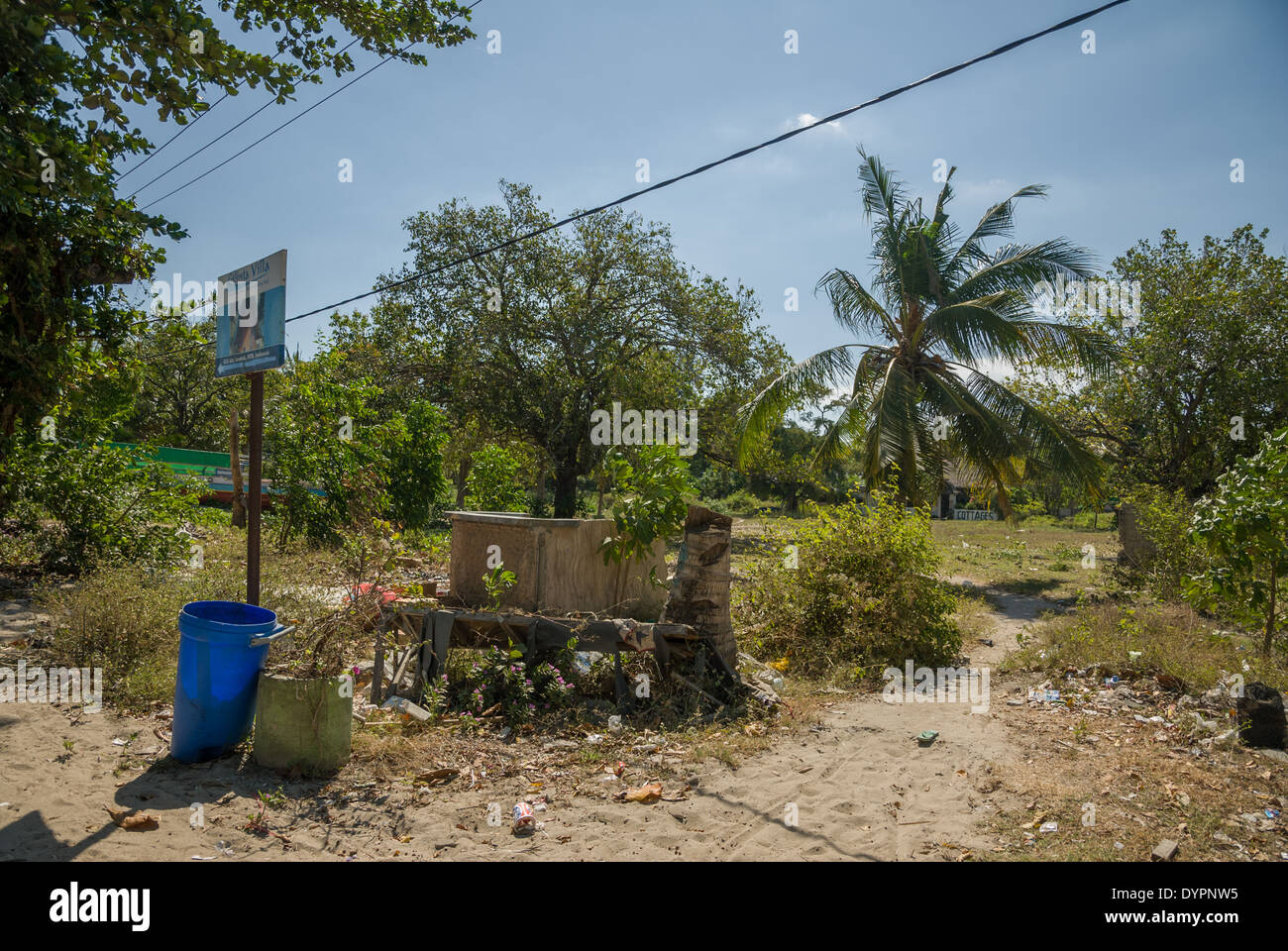 Nusa Lembongan blu corbeille Indonésie Banque D'Images