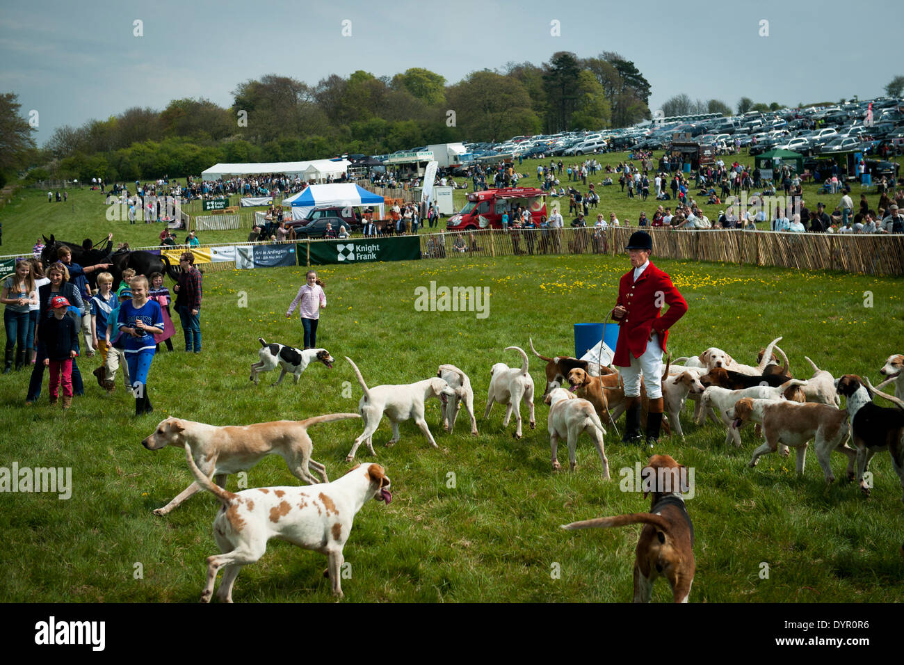 Maître de la chasse à courre en anneau Parade Banque D'Images