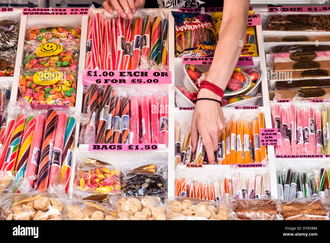 Station rock candy Banque D'Images