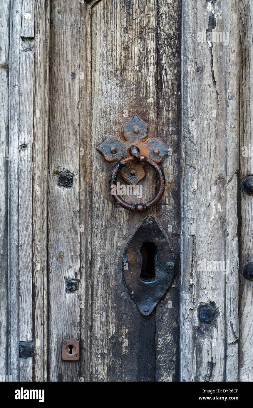 Détail de l'ancienne porte Banque D'Images