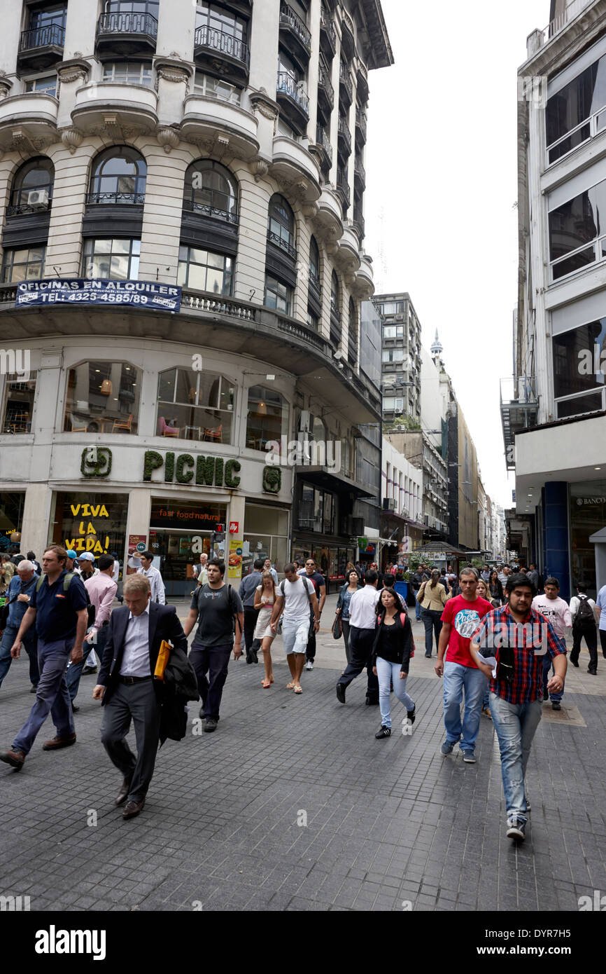Commerçant de la Calle Florida street centre-ville de Buenos Aires Argentine Banque D'Images