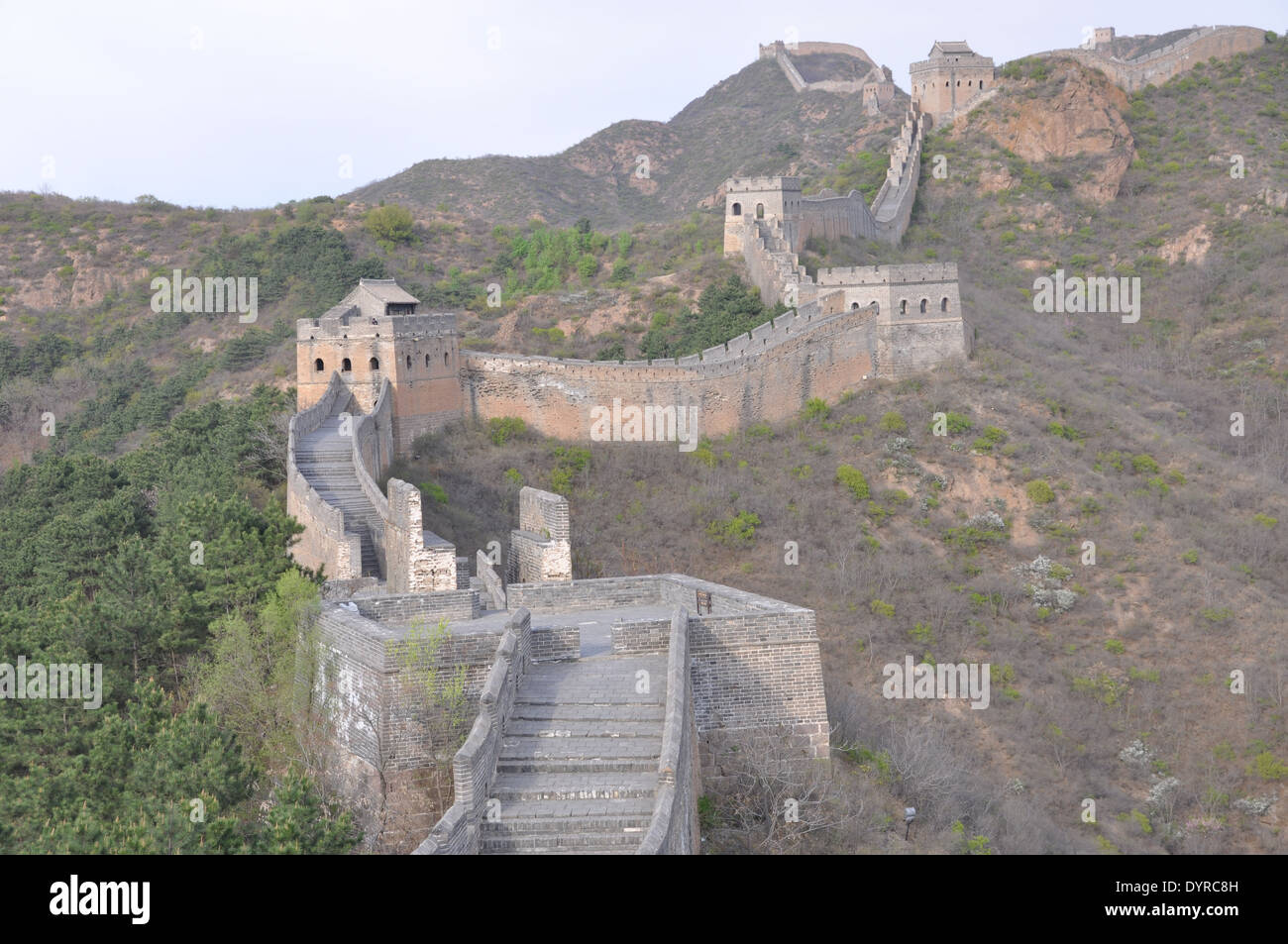 La Grande Muraille de Chine, à Jinshanling, Chengde, Hebei, Chine Banque D'Images