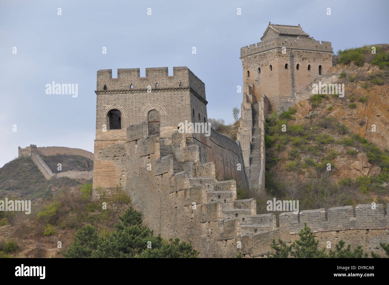 La Grande Muraille de Chine, à Jinshanling, Chengde, Hebei, Chine Banque D'Images