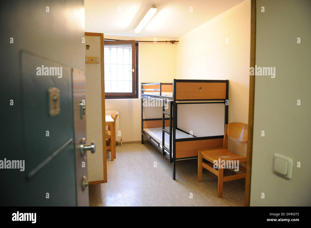 Une cellule de la prison de Nuremberg, 2011 Banque D'Images
