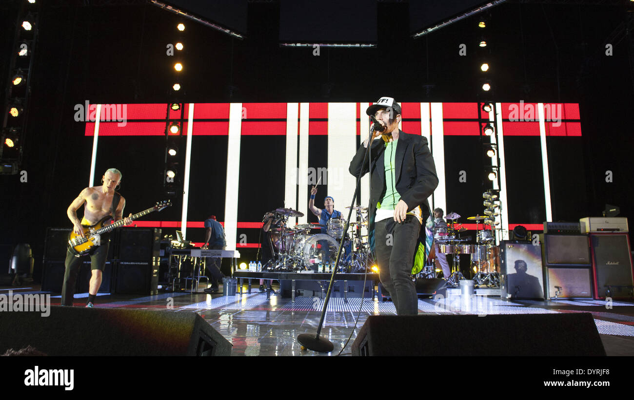 Red Hot Chili Peppers à Munich, 2011 Banque D'Images