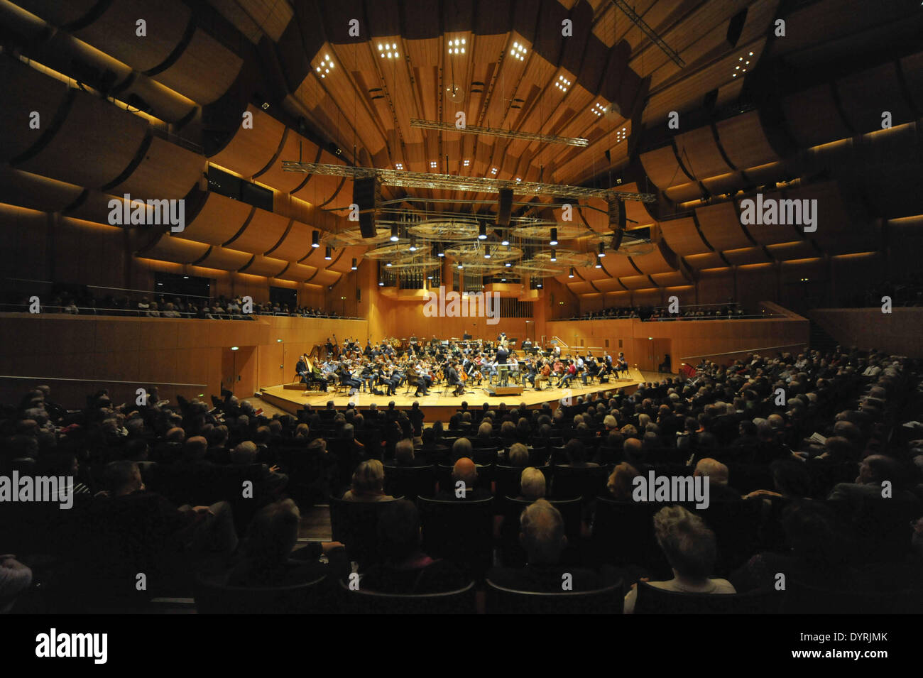 L'Orchestre symphonique de la Radio Bavaroise à la répétition générale à Munich, 2011 Banque D'Images