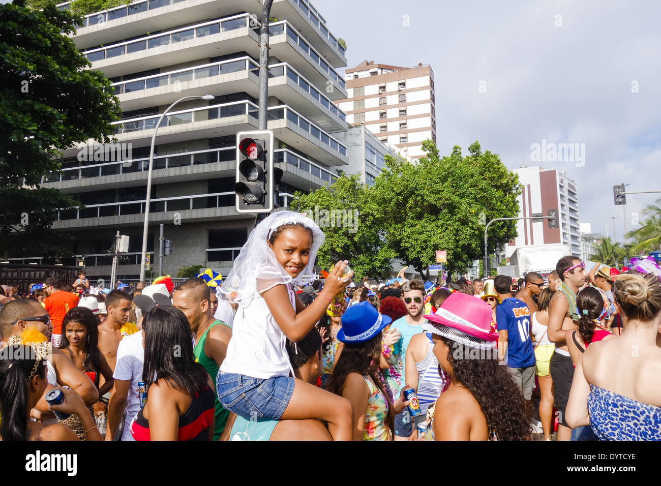 Rio de Janeiro, Brésil, carnaval de rue Banque D'Images