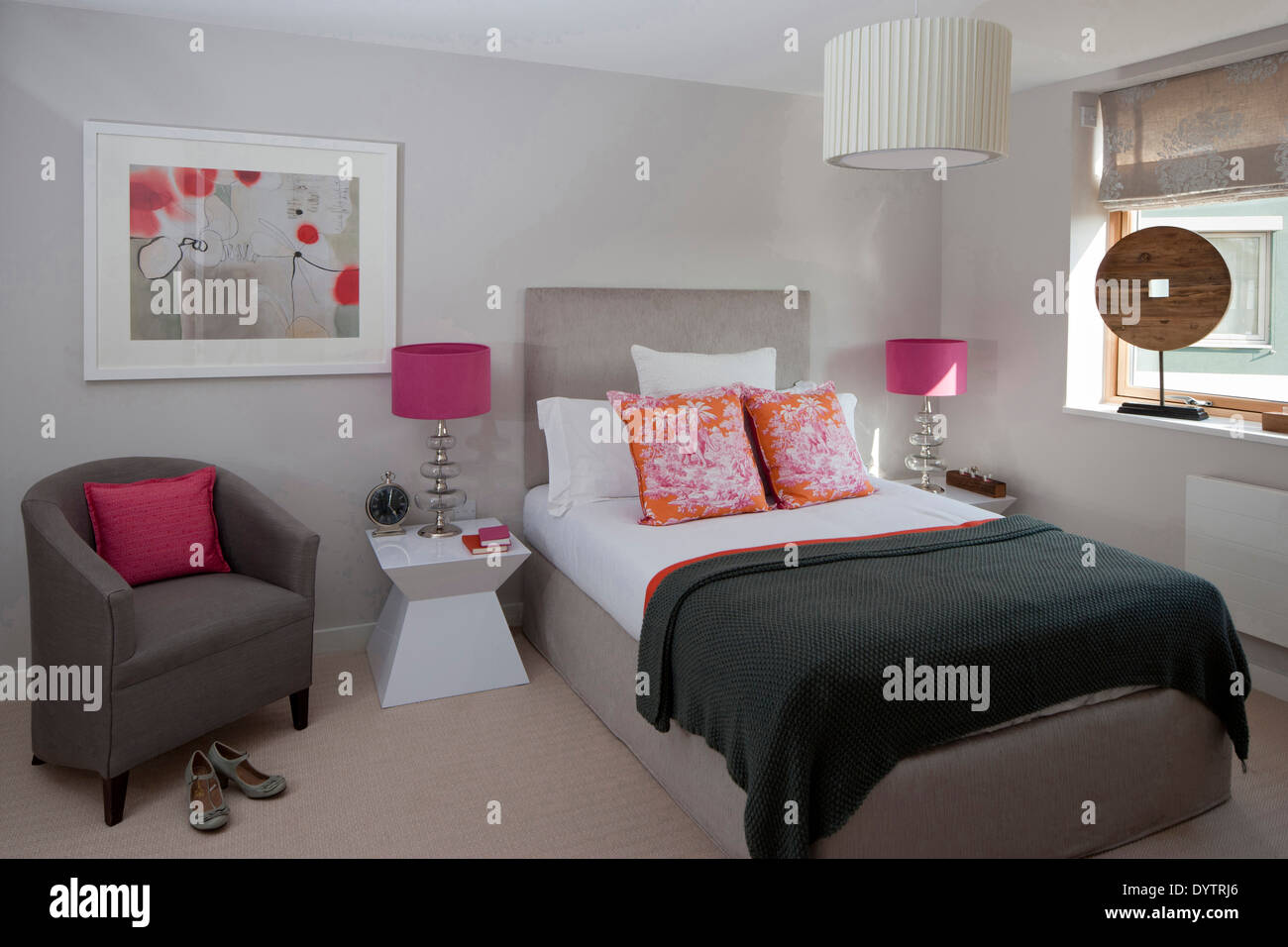 Chambre des maîtres au Green Street Housing Banque D'Images