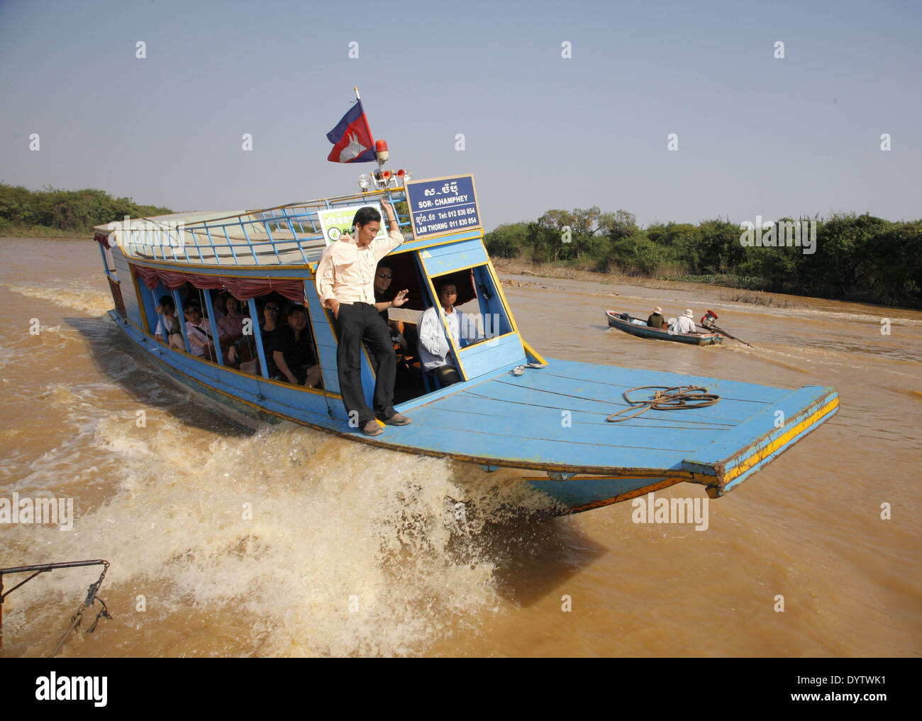 Un village flottant Banque D'Images