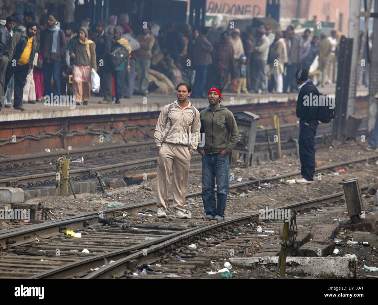 La gare ferroviaire de New Delhi Banque D'Images