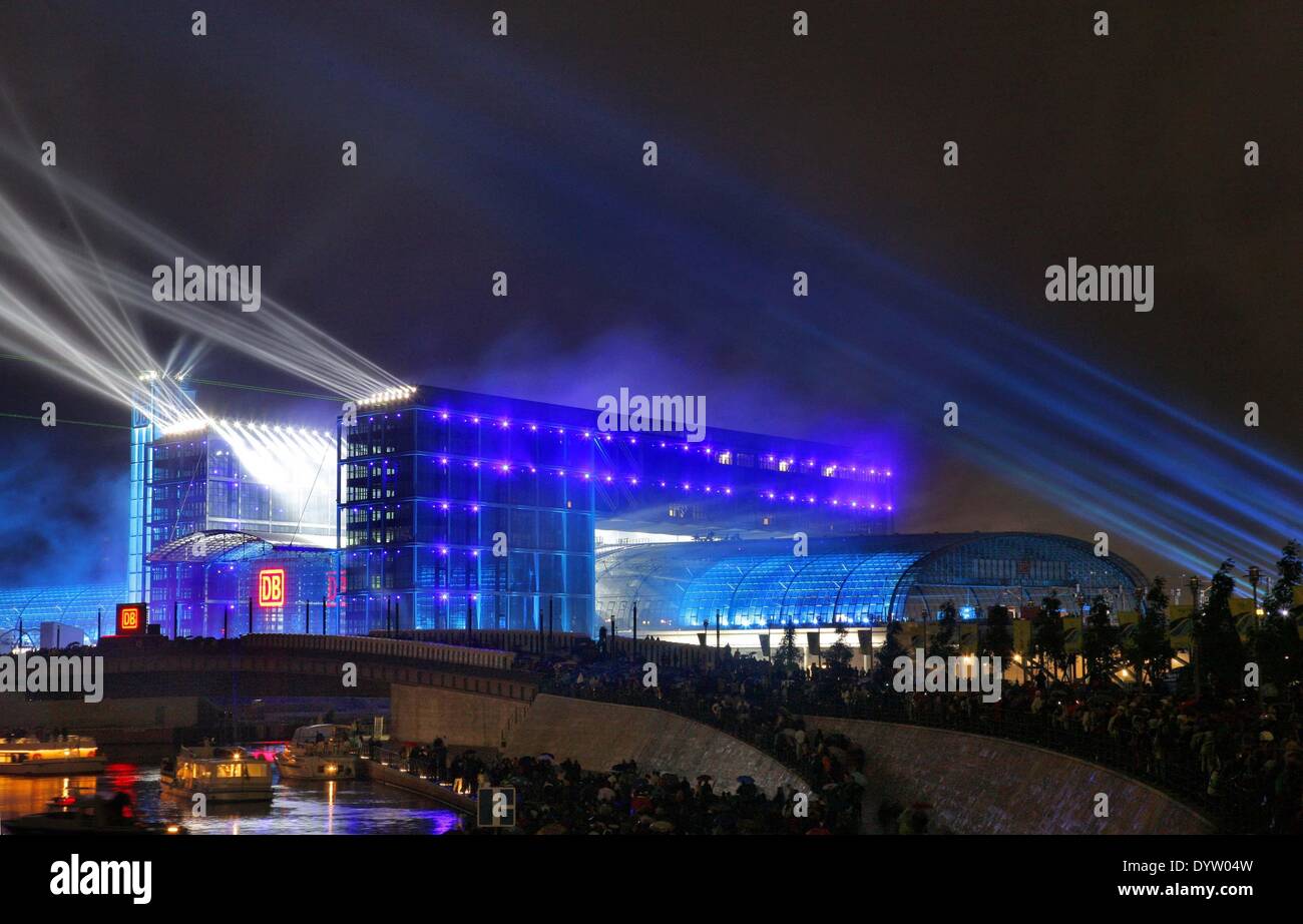 La cérémonie d'ouverture de la gare centrale de Berlin Banque D'Images