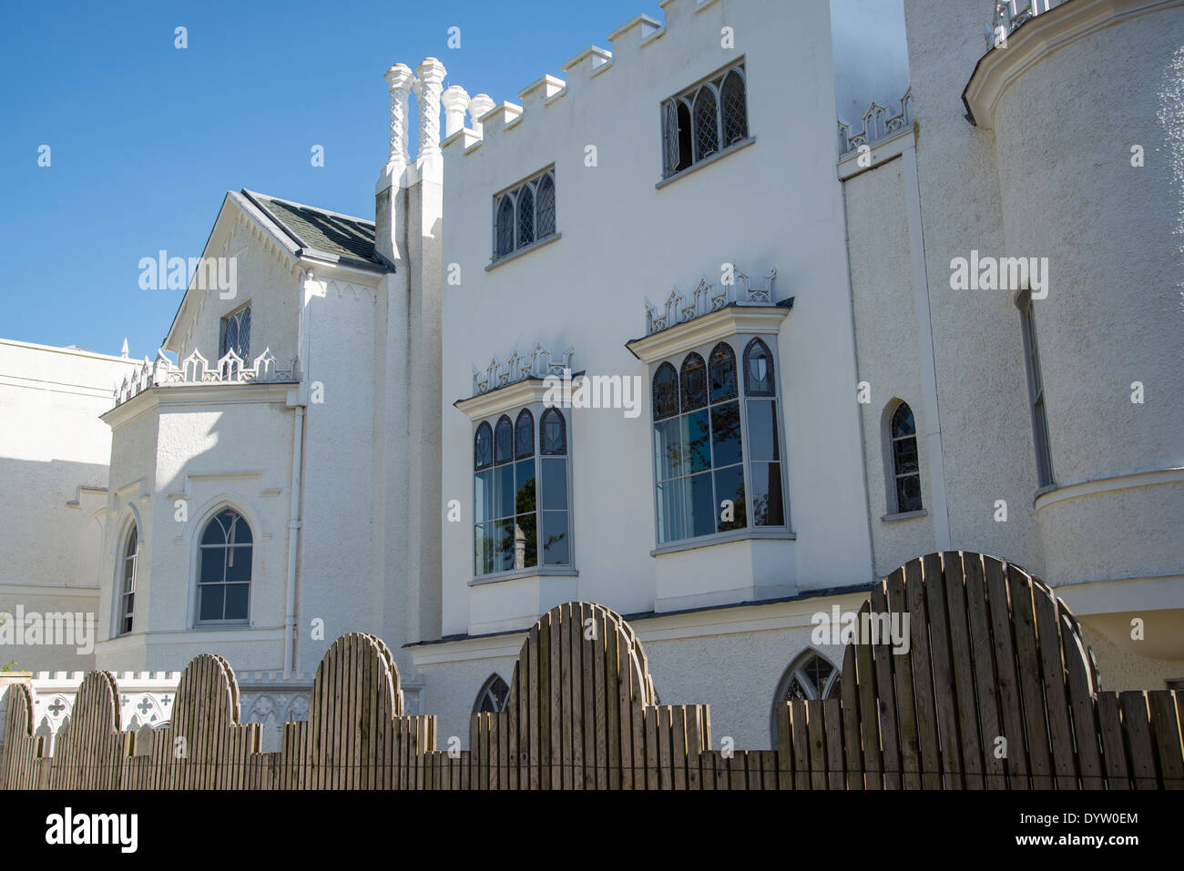 Strawberry Hill House, Horace Walpole's château gothique, Twickenham, London, UK Banque D'Images