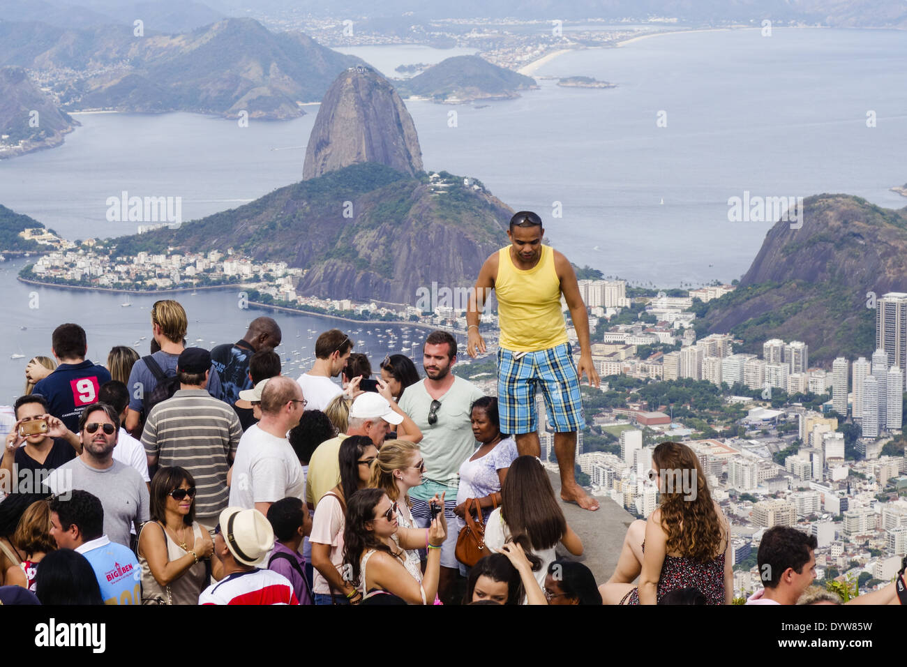 Rio de Janeiro, Corcovado, Pain de Sucre, Botafogo, Brésil Banque D'Images