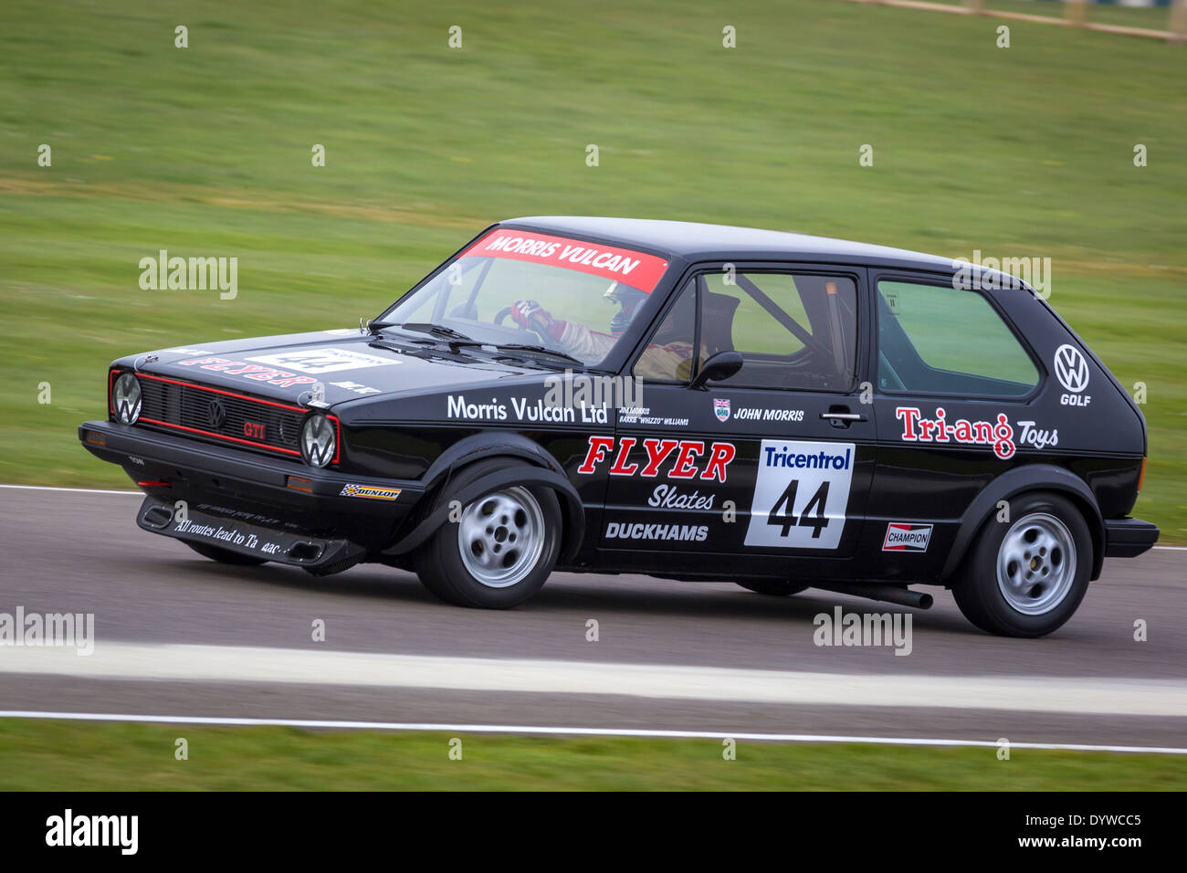 1979 Volkswagen Golf GTI MkI avec chauffeur Jim Morris. La course pour le Trophée Gerry Marshall. 72e réunion des membres de Goodwood, Sussex, UK. Banque D'Images