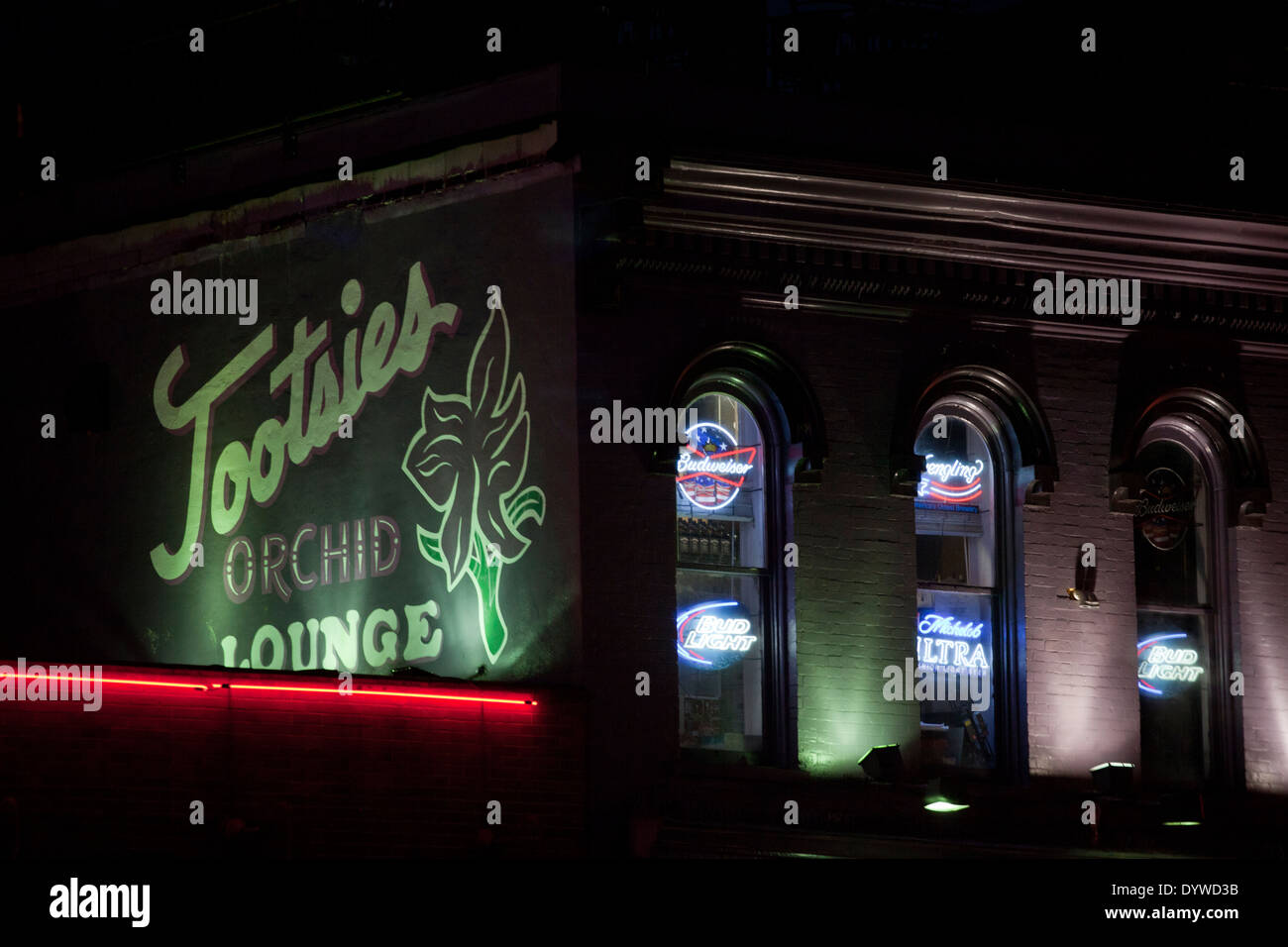 Tootsies Orchid Lounge sur Nashville Tennessee large inférieur Banque D'Images