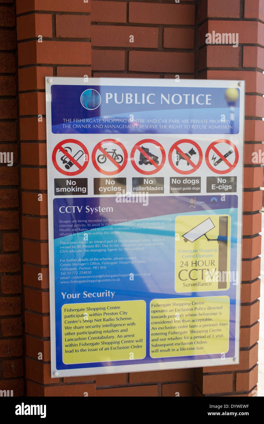 L'avis Fishergate Banque D'Images