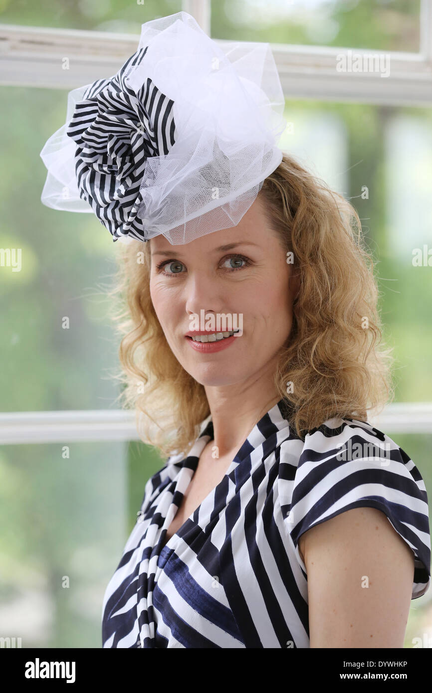 Hoppe Jardin, Allemagne, Franziska Reichenbach, présentateur de télévision Banque D'Images