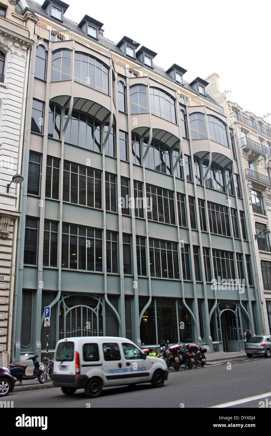 124 Rue Reaumur 75002 Paris France Paris, France, bâtiment à 124 rue Réaumur Photo Stock - Alamy