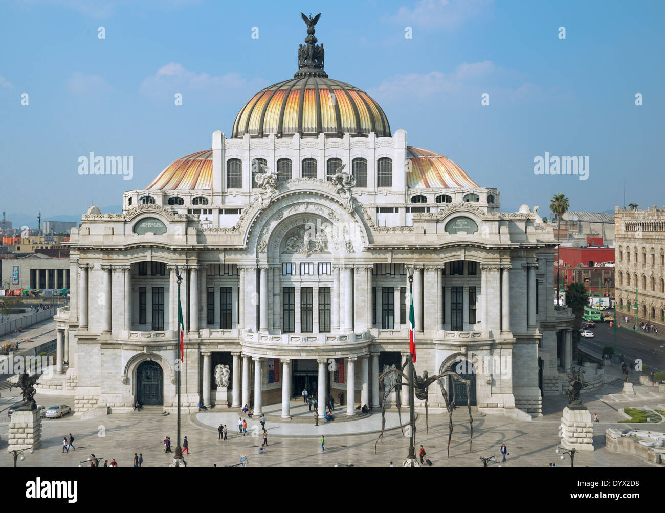 Palacio de Bellas Artes bâtiment Art déco Alameda Central Mexico Mexique Banque D'Images
