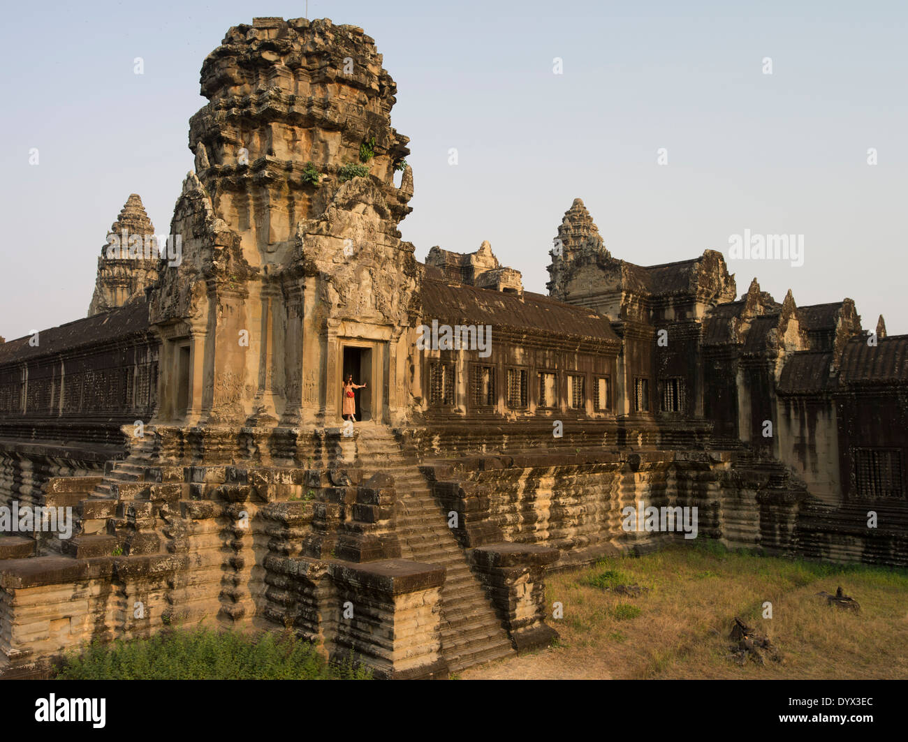 Angkor Wat, Patrimoine Mondial de l'UNESCO. Siem Reap, Cambodge Banque D'Images