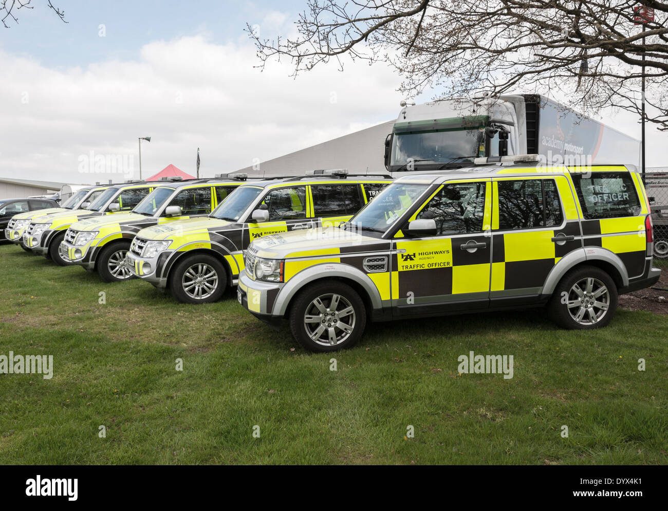 Agents de la circulation sur les autoroutes angleterre Banque de ...
