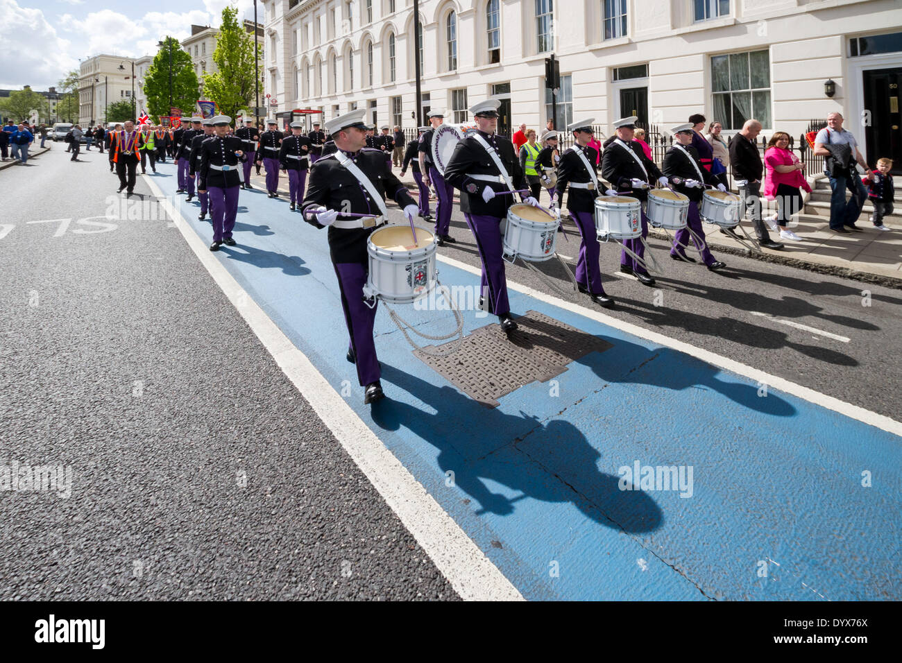 Londres, Royaume-Uni. Apr 26, 2014. Ville de London District St George's Day Parade Orange et Mars 2014 Crédit : Guy Josse/Alamy Live News Banque D'Images