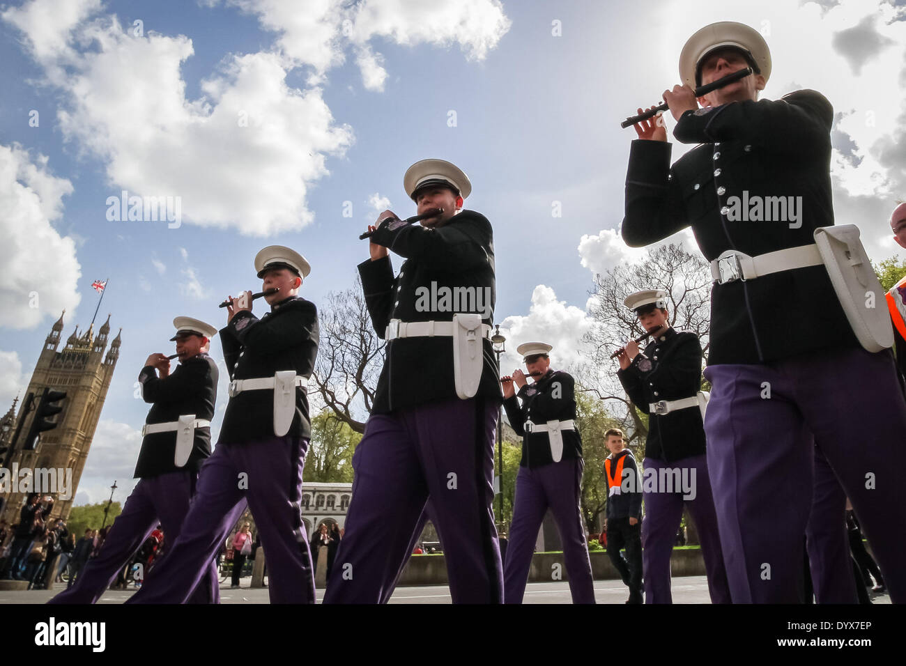 Londres, Royaume-Uni. Apr 26, 2014. Ville de London District St George's Day Parade Orange et Mars 2014 Crédit : Guy Josse/Alamy Live News Banque D'Images