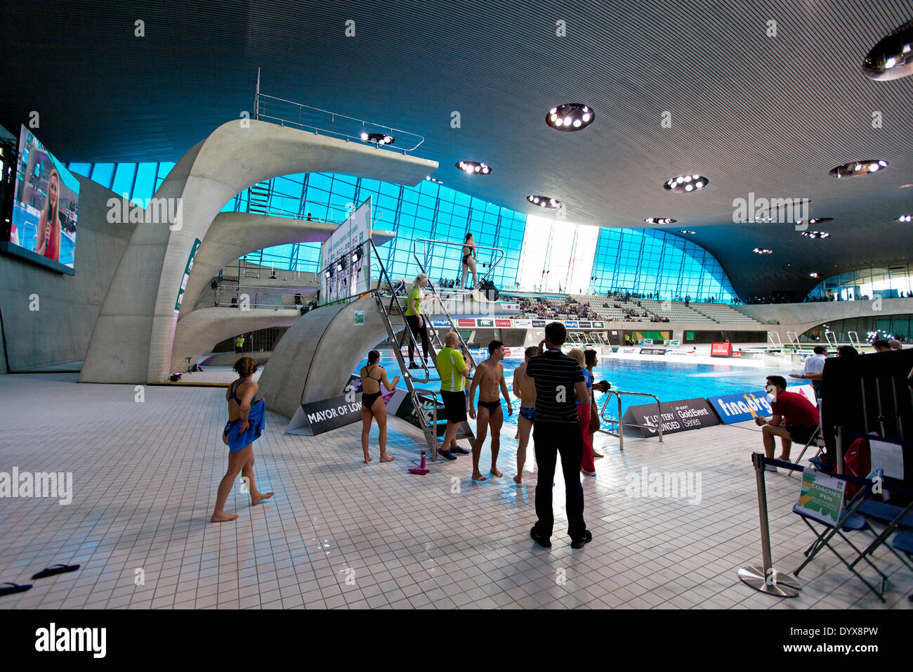 Londres, Royaume-Uni. Apr 26, 2014. 26 avril 2014. FINA/NVC Diving World Series 2014 Centre Aquatique de Londres, Royaume-Uni. Crédit : Simon Balson/Alamy Live News Banque D'Images