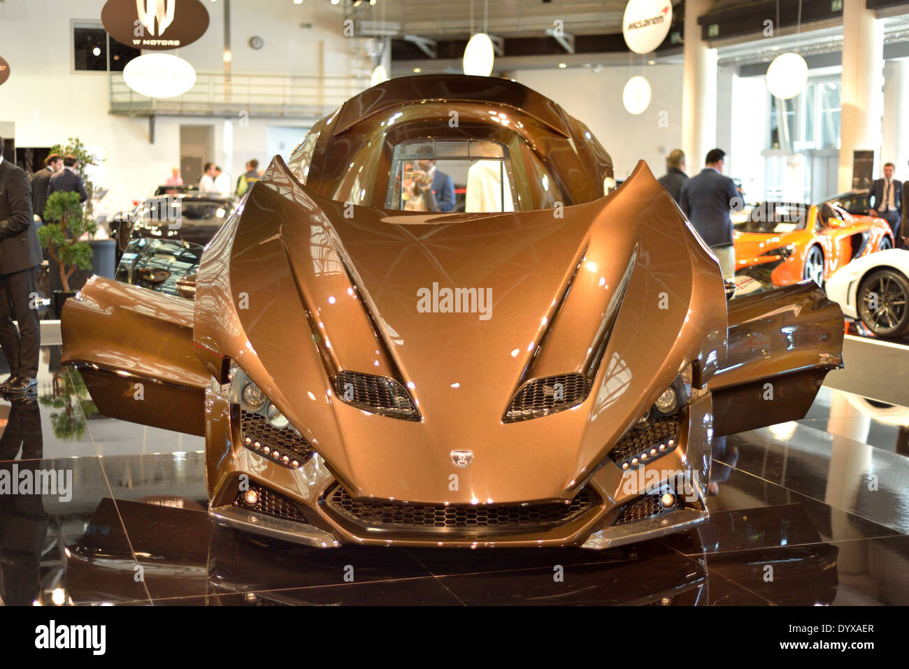 Zenvo ST1 capot de voiture détail Banque D'Images