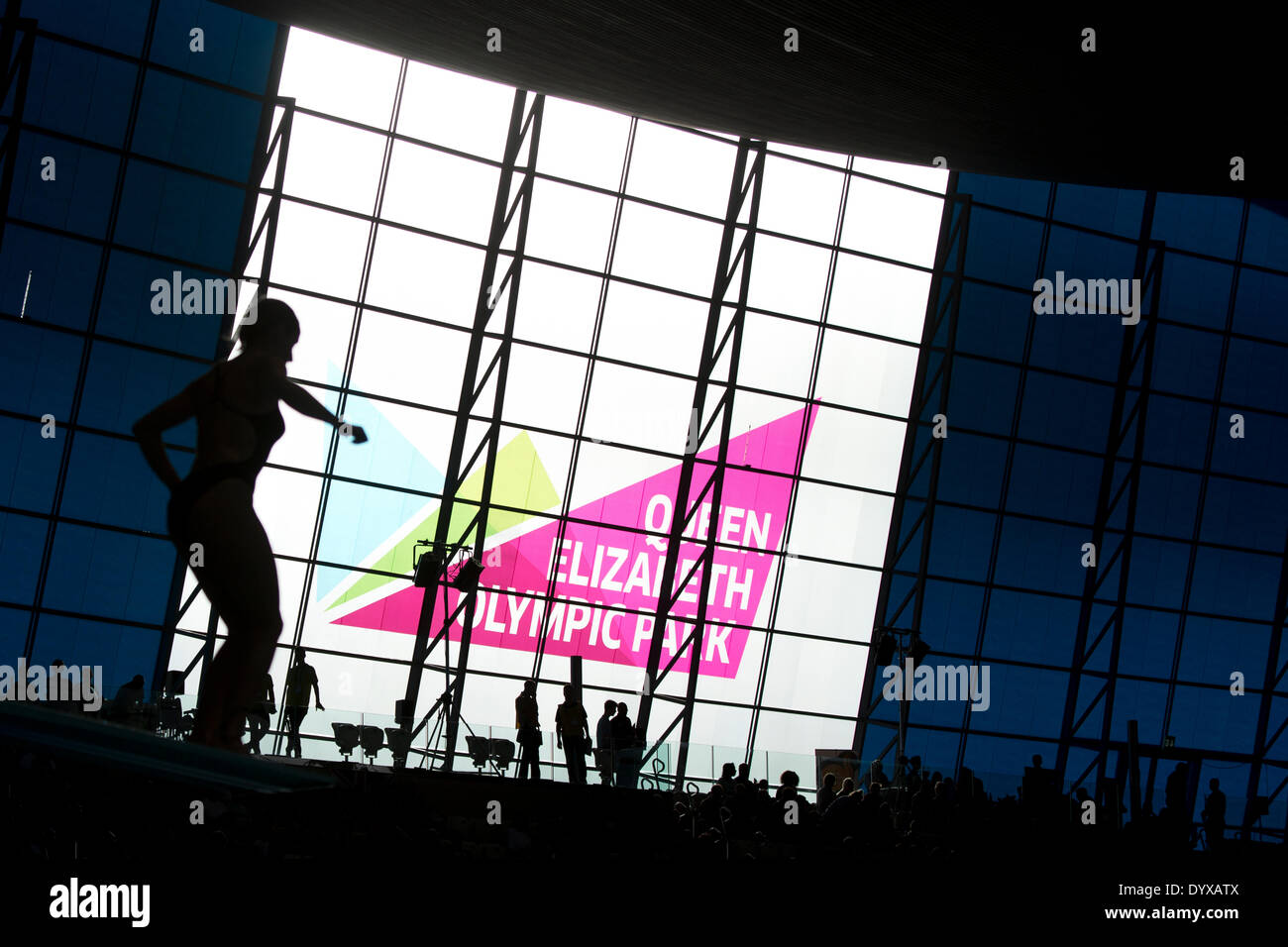 Londres, Royaume-Uni. Apr 26, 2014. Tremplin 3m Femmes FINA Final/NVC Diving World Series 2014 Centre Aquatique de Londres Queen Elizabeth Olympic Park, Angleterre Royaume-uni Crédit : Simon Balson/Alamy Live News Banque D'Images