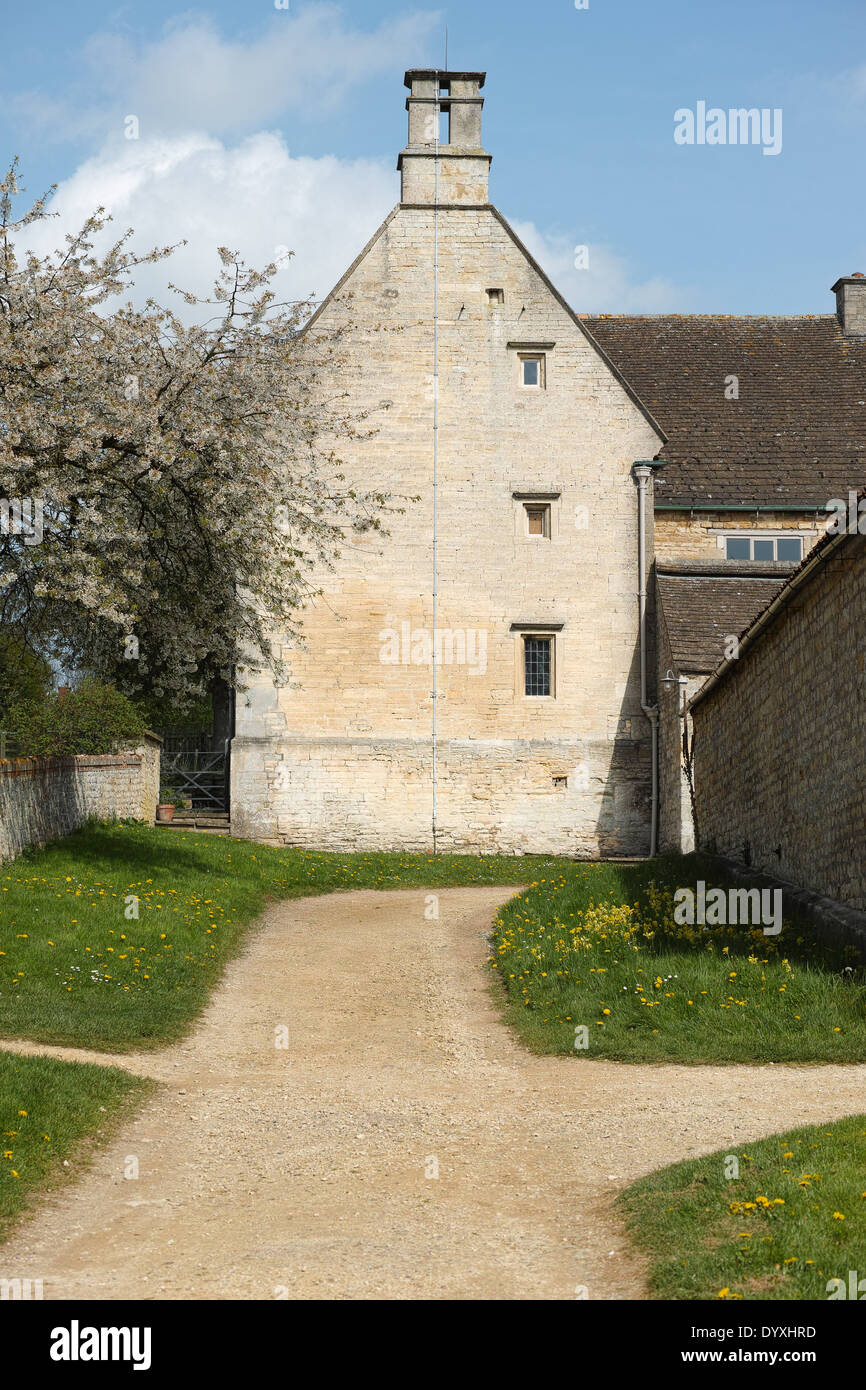 Woolsthorpe Manor, la maison d'Isaac Newton, et le lieu où il a conçu la théorie de la gravité. Banque D'Images