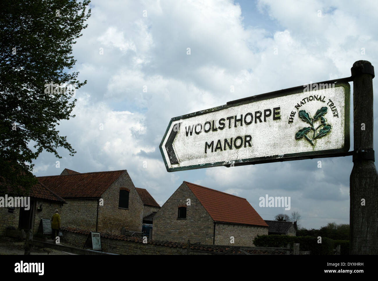 Woolsthorpe Manor, la maison d'Isaac Newton, et le lieu où il a conçu la théorie de la gravité. Banque D'Images