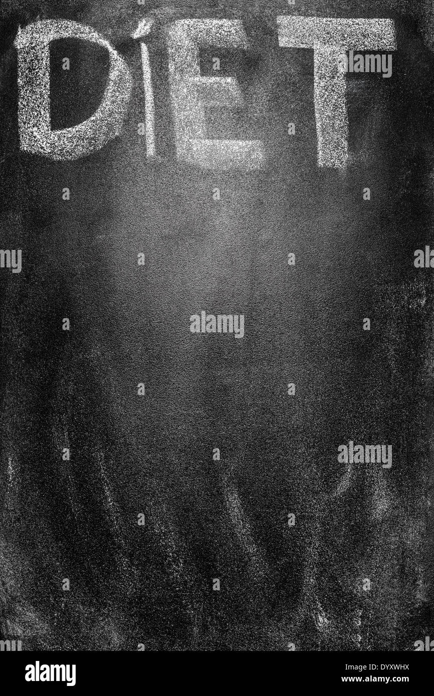 Message manuscrit sur un concept d'écriture de l'école tableau inscription, message de communication Médias Sociaux Banque D'Images