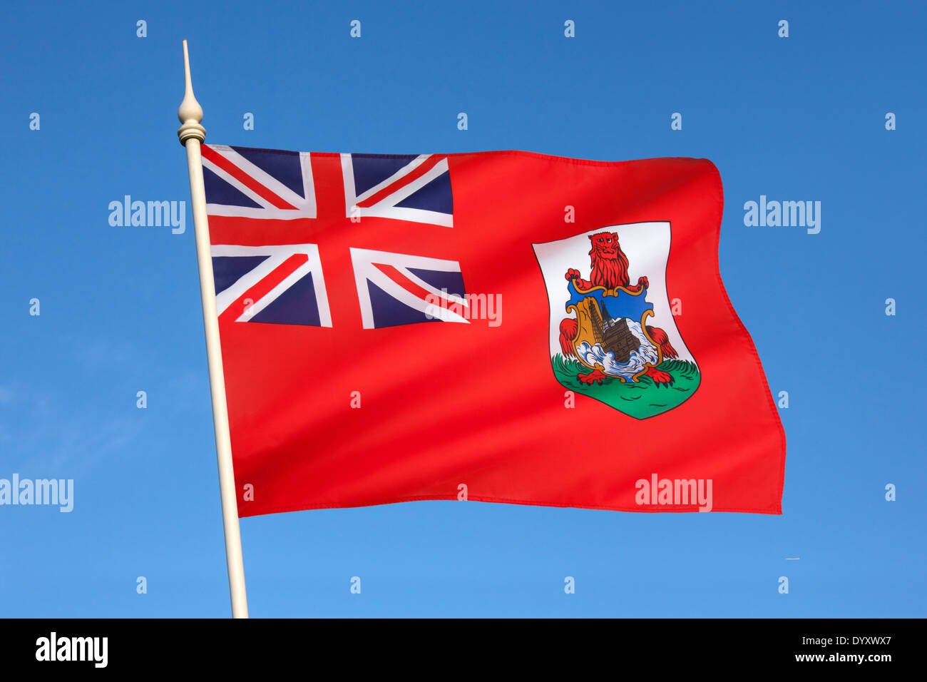 Le drapeau des Bermudes Banque D'Images