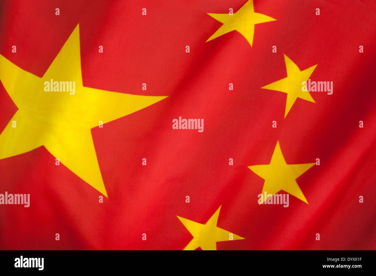 Drapeau de la République populaire de Chine Banque D'Images