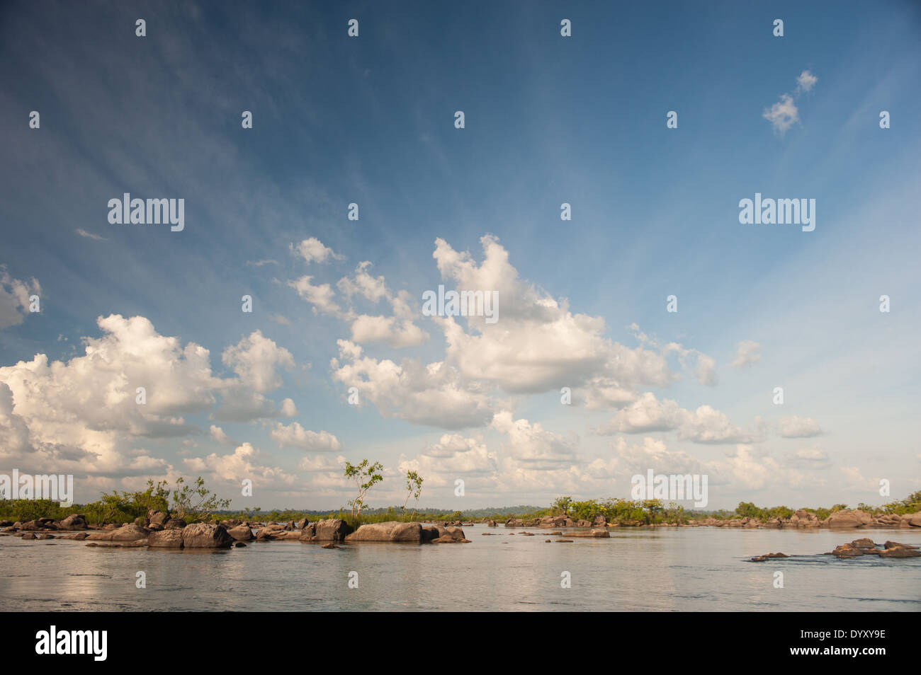 La rivière Xingu, l'État de Para au Brésil. La Volta Grande. Banque D'Images