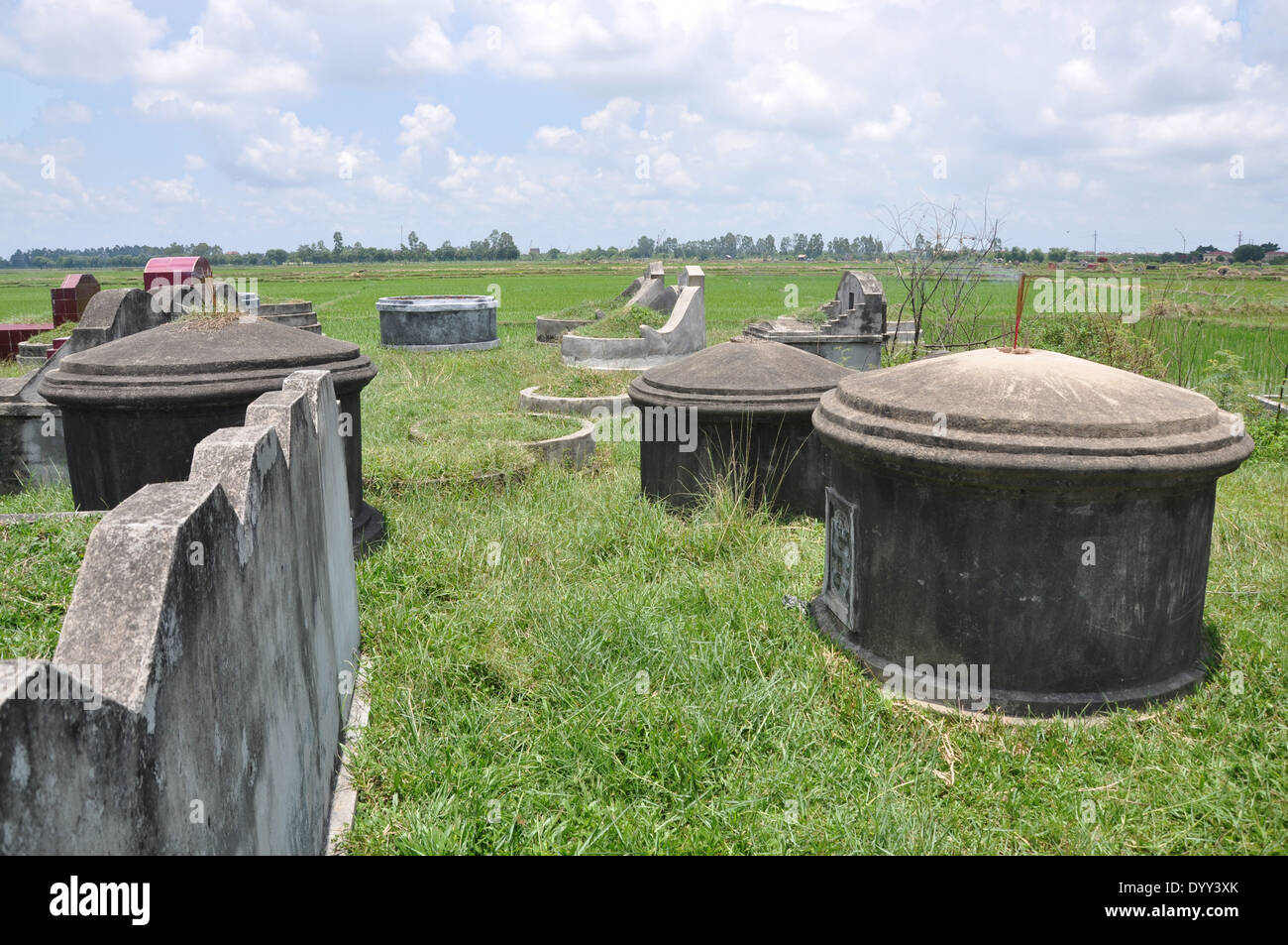 Dans un village appelé cimetière que Vo dans la province de Bac Ha le Delta du Fleuve Rouge, au Vietnam Banque D'Images