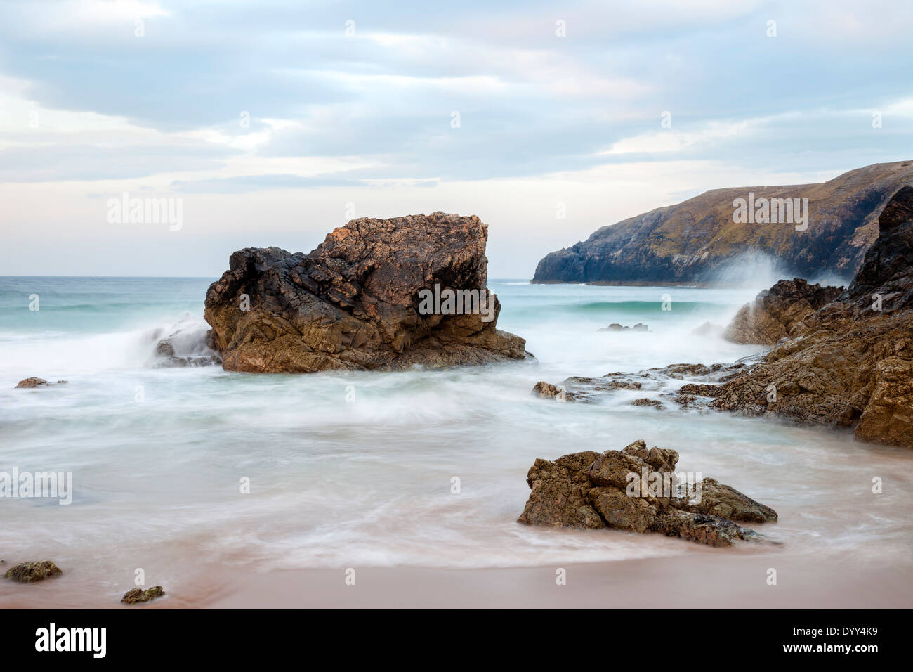 La baie de Sango Durness côte nord-ouest de l'Ecosse UK Banque D'Images