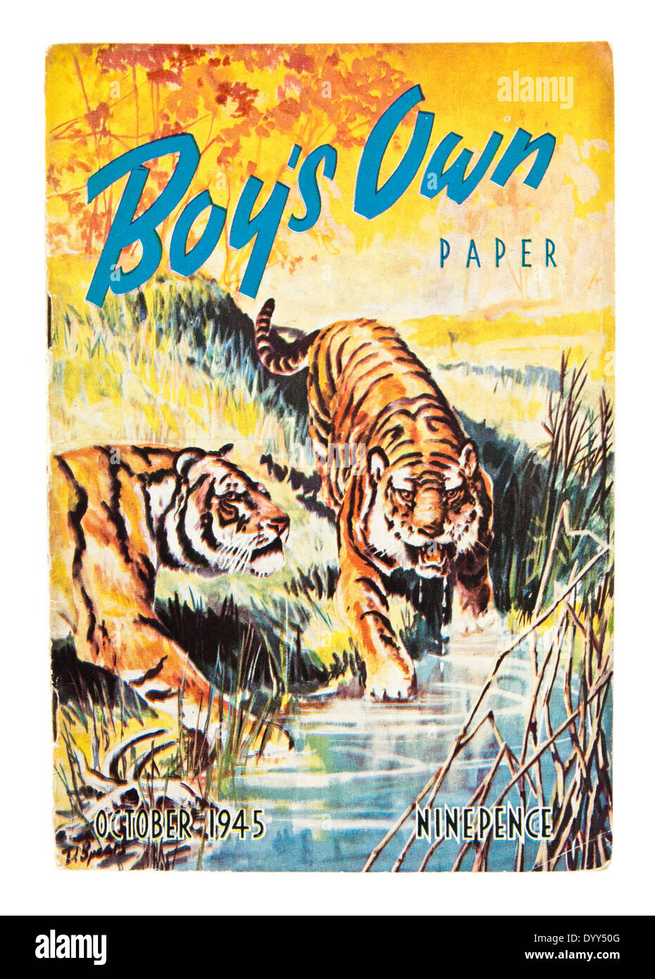 Octobre 1945 édition de 'Boy's Own Paper' magazine. Publié par presse Lutterworth Banque D'Images