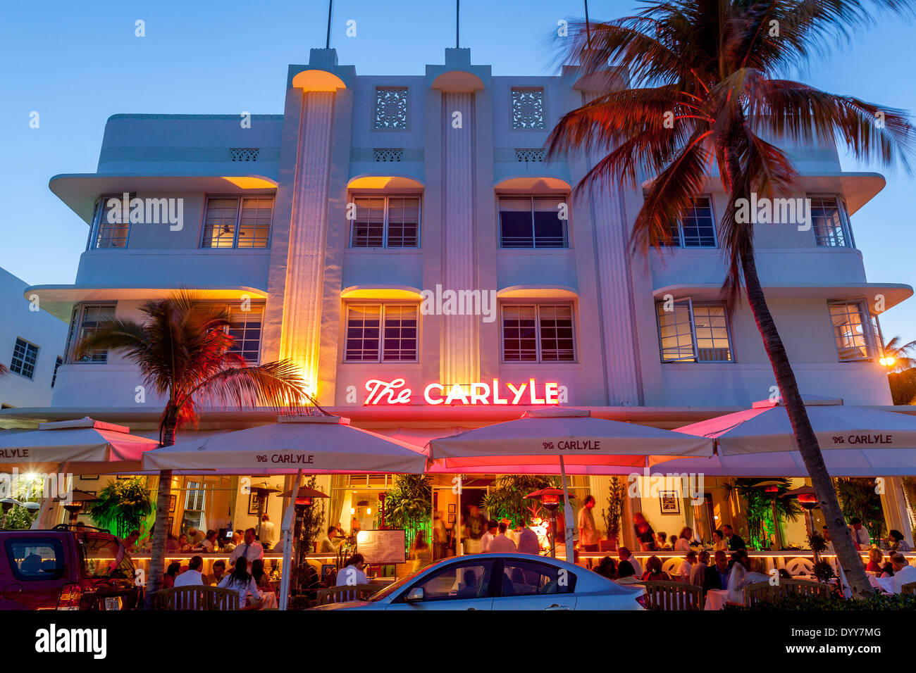 Le Carlyle Hotel, South Beach, Miami, Floride, USA Banque D'Images