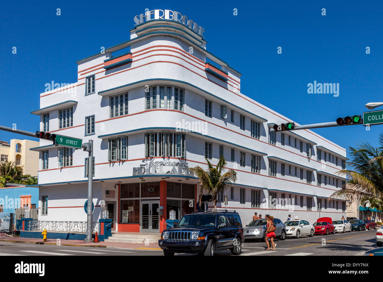L'hôtel Sherbrooke, Collins Avenue, South Beach, Miami, Floride, USA Banque D'Images L'hôtel Sherbrooke, Collins Avenue, South Beach, Miami, Floride, USA Banque D'Images