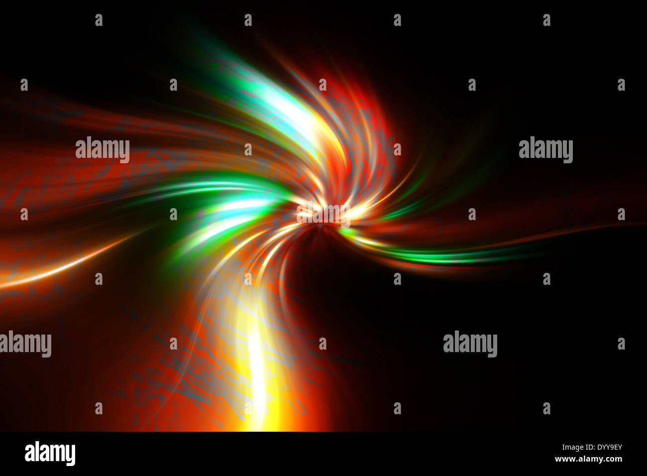 Colorful abstract explosion sur un fond noir Banque D'Images