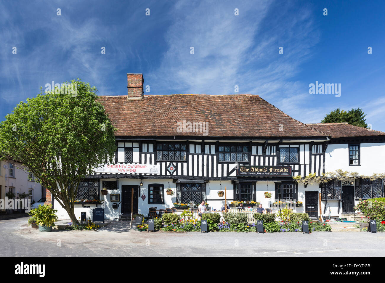 L'Abbots Fireside Hotel dans le joli village de Elham Kent Banque D'Images