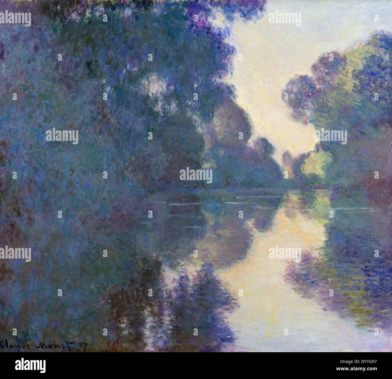 Claude monet matin sur la seine Banque de photographies et d’images à ...