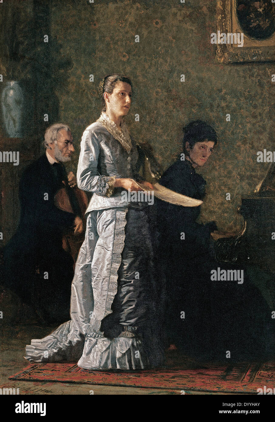 Thomas Eakins La Chanson pathétique Banque D'Images