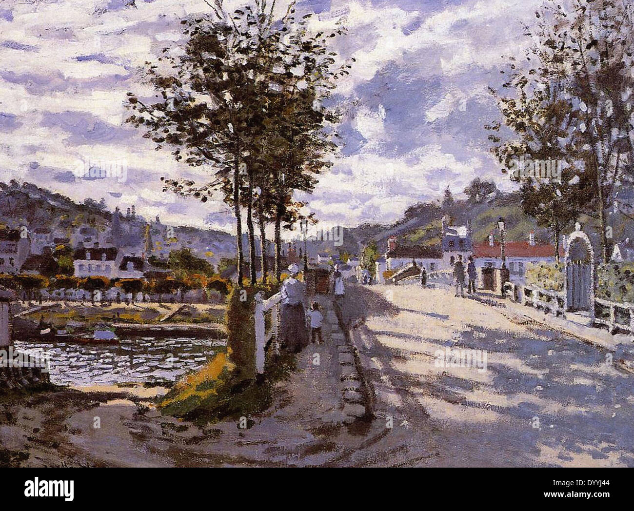 Claude Monet la Seine à Bougival Banque D'Images
