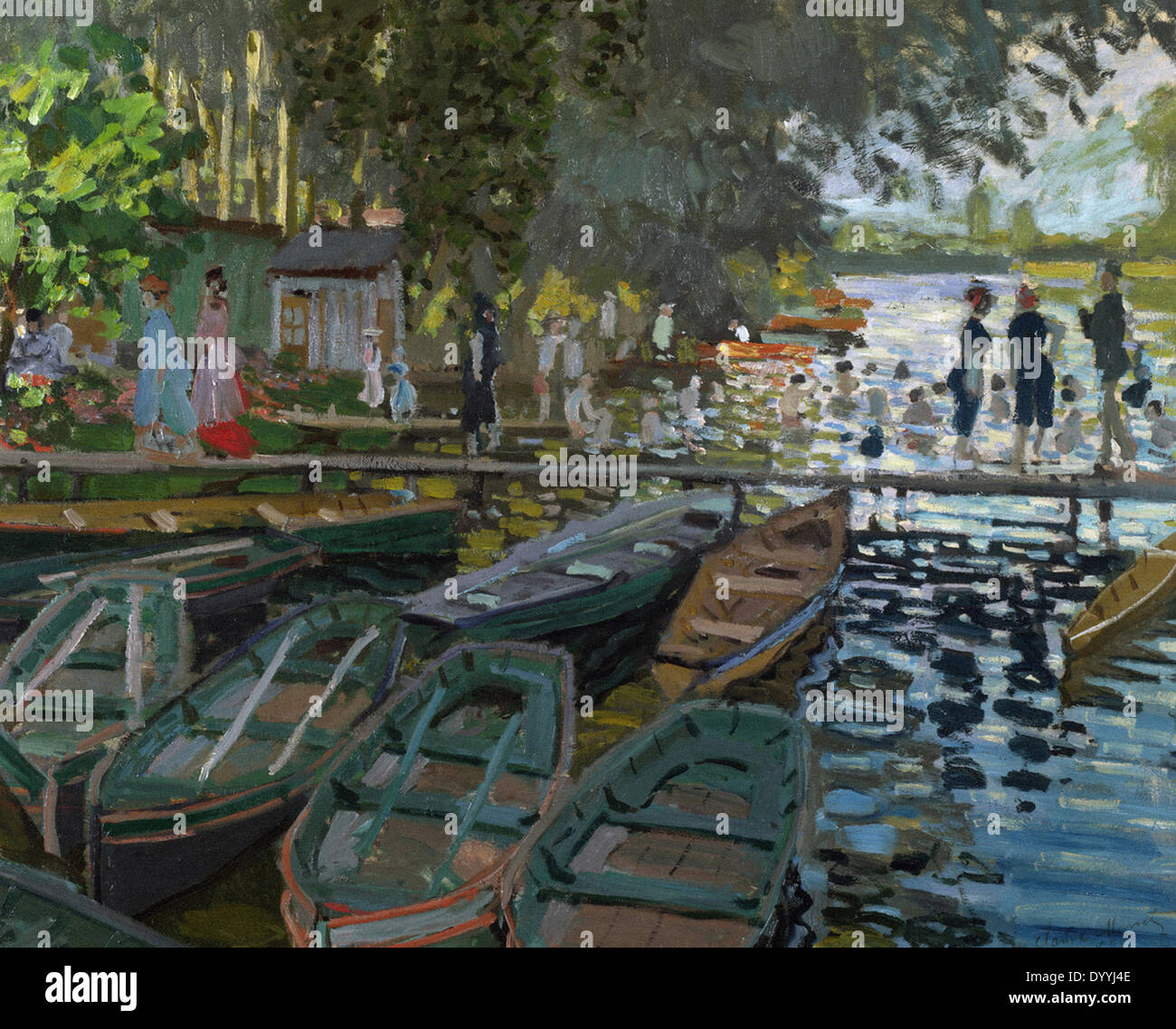 Reproduction D'art 'Les Baigneurs à La Grenouillère' De Claude Monet (1896) - Impression Giclée Sur Toile/papier - Paysage