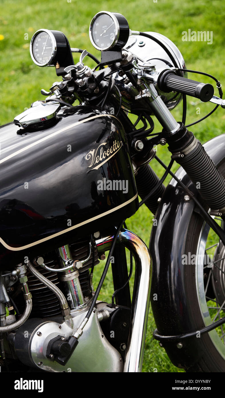 Moto Velocette vintage. Classic british bike Banque D'Images