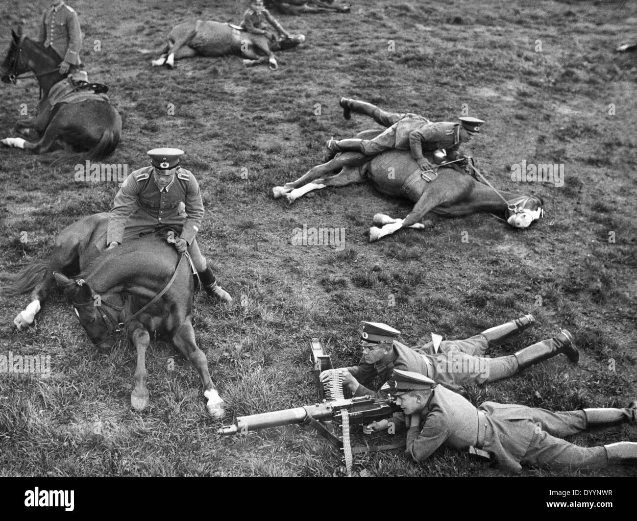 Cavalerie de la Reichswehr à l'école de cavalerie de Hanovre, 1932 Banque D'Images