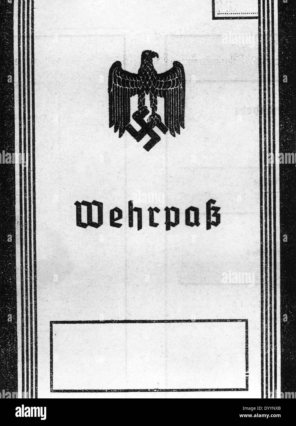 Une carte d'identité militaire, 1936 Banque D'Images